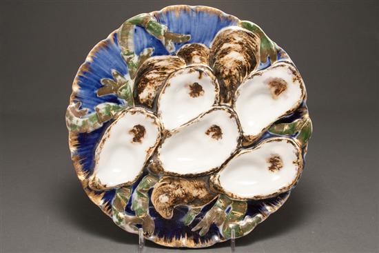 Limoges painted porcelain oyster