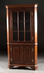 Federal style carved mahogany glass