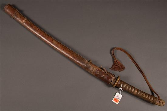 Japanese sword in WWII era military 78567