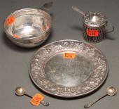 Three American sterling silver table