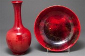 Royal Doulton china flambe glaze bottle-form