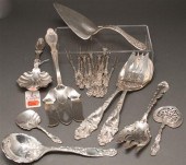 Assortment of American silver serving 7861b