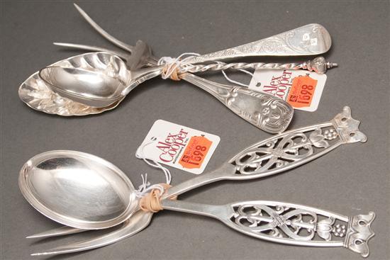 Danish silver anointing spoon  7861d