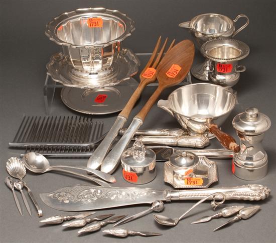 Assortment of American silver table 7863e