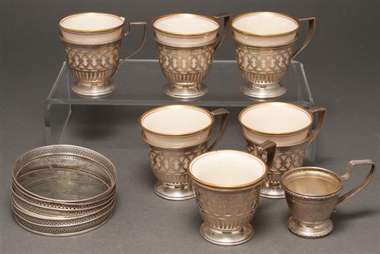 Group of American silver table 78648