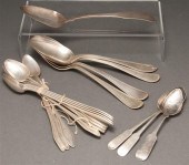 Assorted American silver flatware including