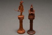 Two Continental carved wood figural 786f6