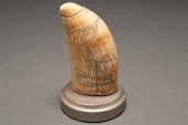 American scrimshaw whale tooth  786fe