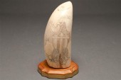 American scrimshaw whale s tooth  78700