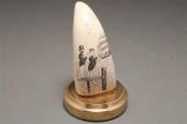 American scrimshaw whale tooth  78704