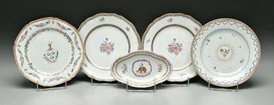 Five pieces Chinese export porcelain  90e68