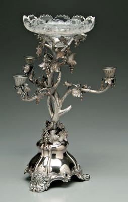 Victorian English silver epergne  90fee