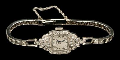 Hamilton platinum diamond watch  90cc8
