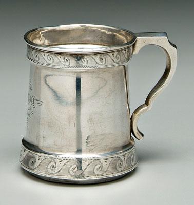 Philadelphia coin silver mug tapering 90d73
