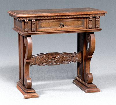 Italian Baroque style console table, inlaid