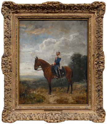 Carl Seiler equestrian painting 91286