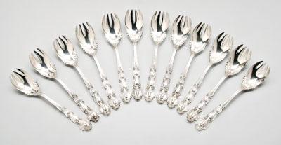 12 Tiffany sterling ice cream forks  912a5