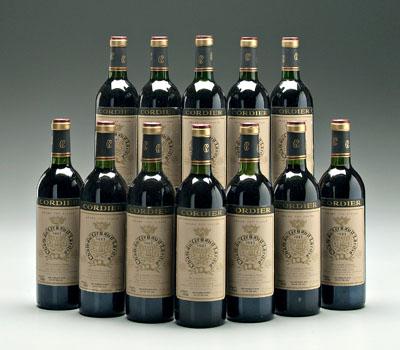 12 bottles 1983 red Bordeaux wine  91318
