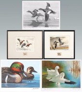 Five Federal duck stamp prints  913af