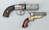 Two pepper box pistols: Sharp's