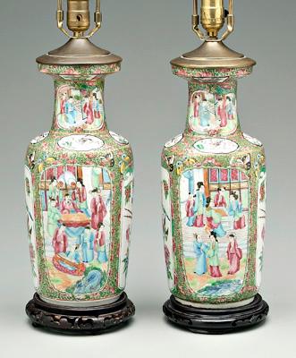 Pair Chinese famille rose vases  91133