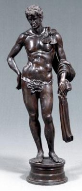 Large bronze after Emile Picault, figure