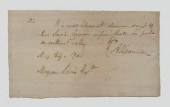 Alexander Hamilton autograph note  9162f