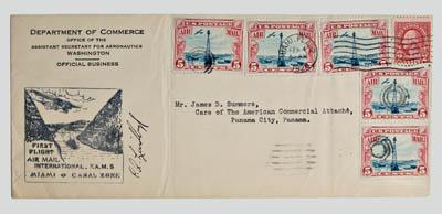 Charles Lindbergh signed postal 91689