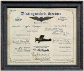 Orville Wright signed certificate  9168a