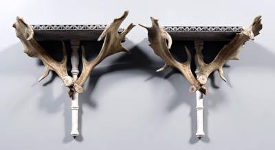 Pair antler brackets each with 916a7