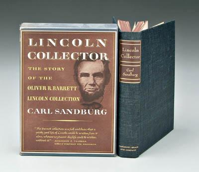 Carl Sandburg inscribed book Lincoln 916ee