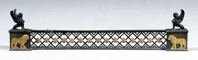 Bronze classical fire fender latticework 91730