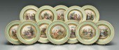 Set twelve Royal Vienna plates: circular