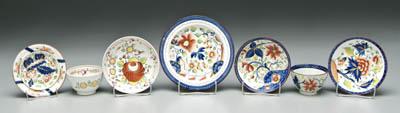 Seven pieces English pearlware  91757