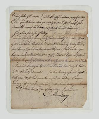 Two early Tennessee documents  9146d