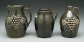 Three pieces John Meaders pottery: all