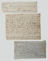 George Washington Custis letters: Three