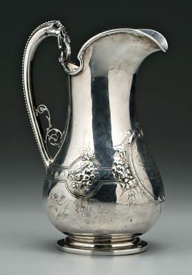 Pinckney coin silver pitcher inscribed 91555