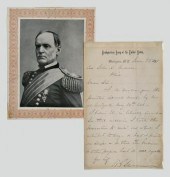 Two William T. Sherman letters: nine-line