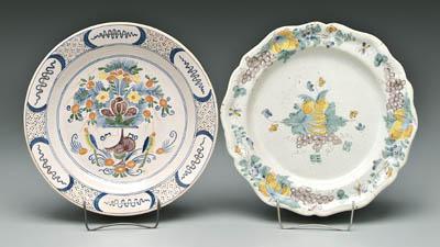 Two Delft shallow bowls one with 915a4