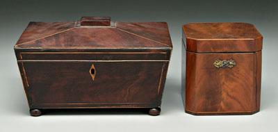 Two inlaid boxes one mahogany 919d6