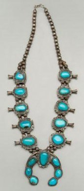 Navajo silver squash blossom necklace  919f1