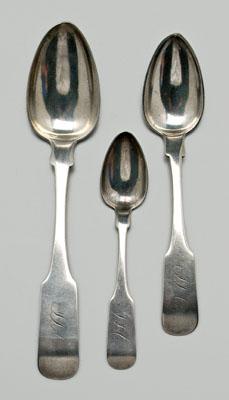 Three Charleston coin spoons all 91a09