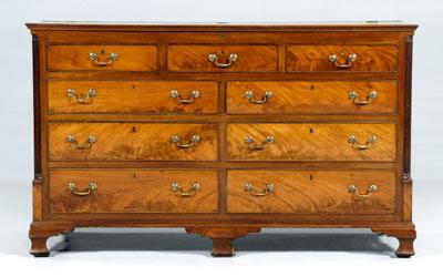 Chippendale mahogany lift top chest  91a90