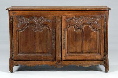 French Provincial carved buffet, fruitwood