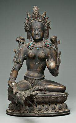 Tibetan bronze figure of Tara  91bdd