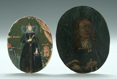 Two early miniature portraits  91d9b