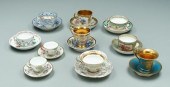 Ten porcelain cups and saucers  91e45