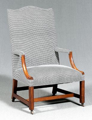 Federal mahogany lolling chair  91e4e