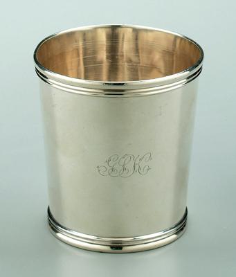 Coin silver julep cup round tapering 91f74